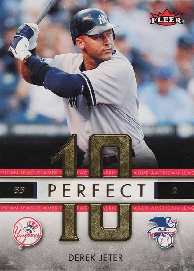 2007 Fleer Perfect 10 American League Derek Jeter #PA-DJ Baseball Card