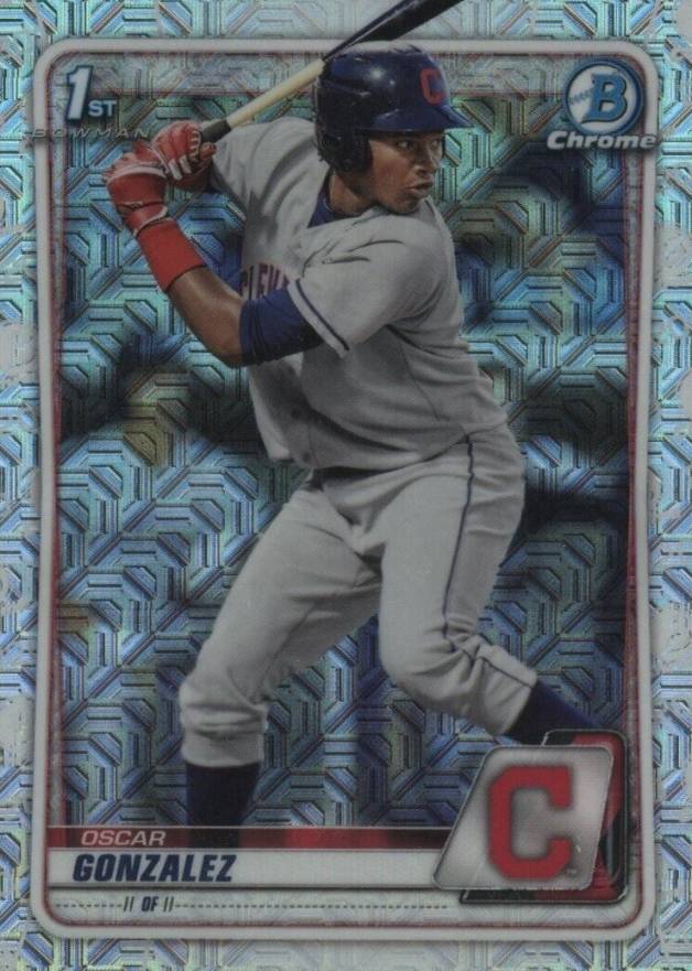 2020 Bowman Chrome Mega Box Oscar Gonzalez #BCP109 Baseball Card