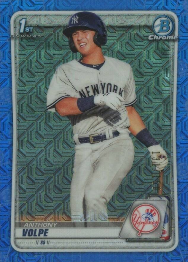 2020 Bowman Chrome Mega Box Anthony Volpe #BCP139 Baseball Card