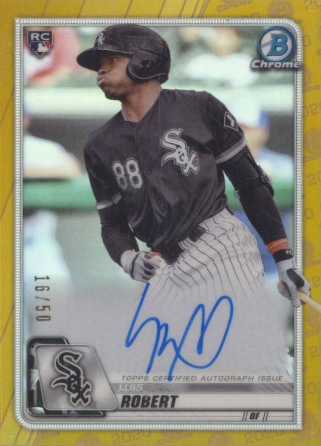 2020 Bowman Chrome Rookie Autographs Luis Robert #CRALR Baseball Card