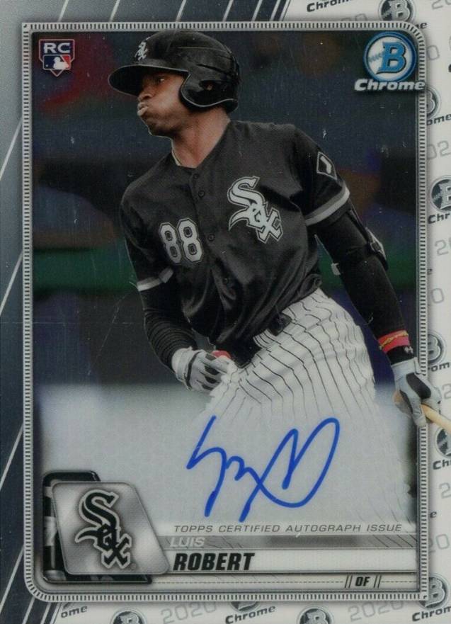 2020 Bowman Chrome Rookie Autographs Luis Robert #CRALR Baseball Card