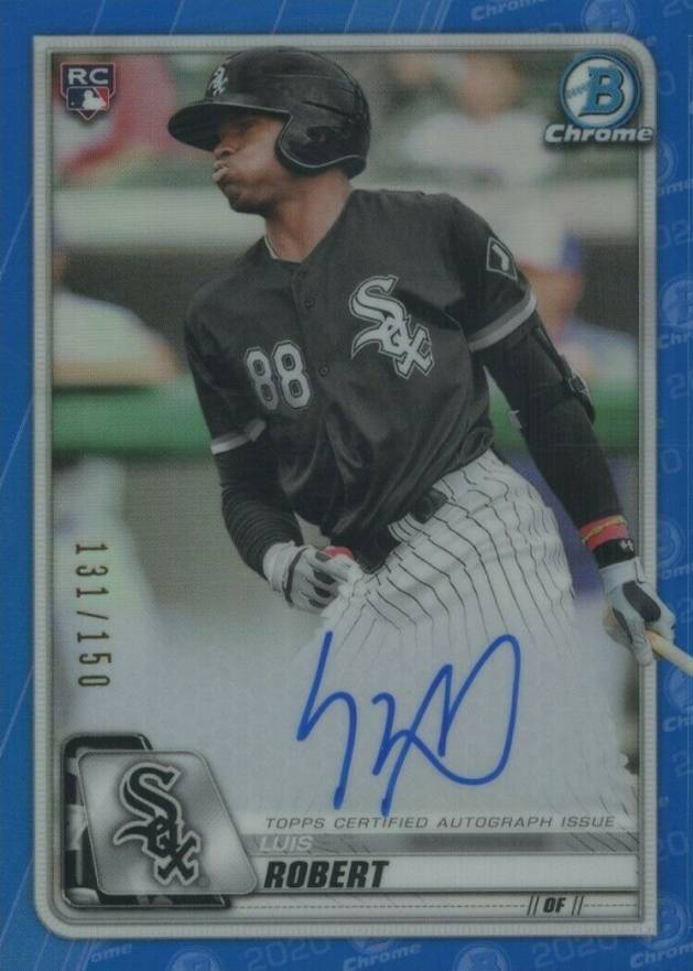 2020 Bowman Chrome Rookie Autographs Luis Robert #CRALR Baseball Card