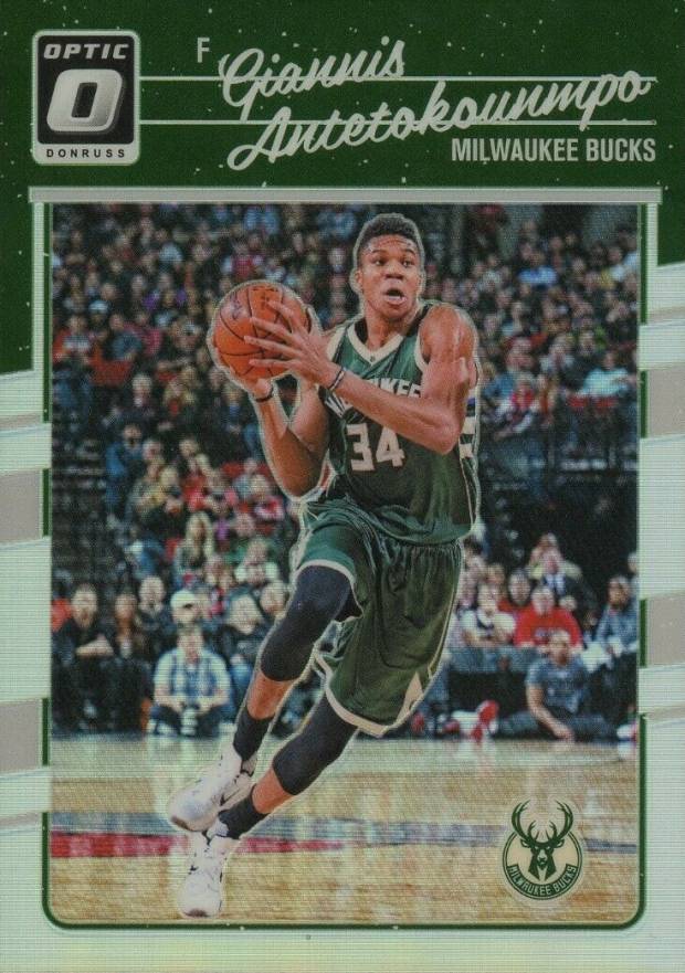 2016 Panini Donruss Optic Giannis Antetokounmpo #5 Basketball Card