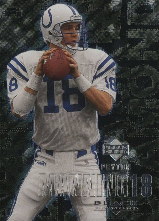 2000 Upper Deck Black Diamond Peyton Manning #46 Football Card