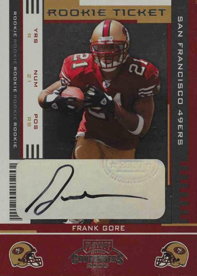 2005 Playoff Contenders Frank Gore #139 Football Card