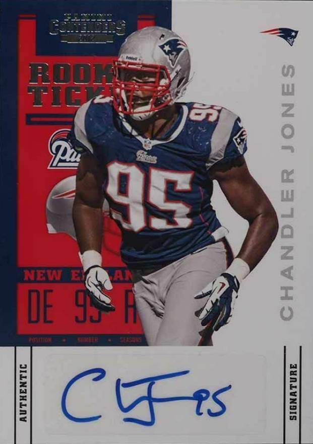 2012 Panini Contenders Chandler Jones #115 Football Card