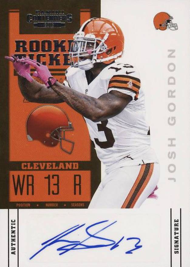 2012 Panini Contenders Josh Gordon #118 Football Card