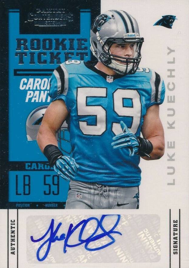 2012 Panini Contenders Luke Kuechly #159 Football Card