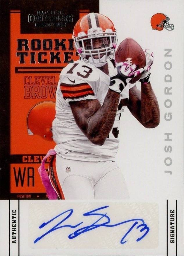 2012 Panini Contenders Josh Gordon #118 Football Card