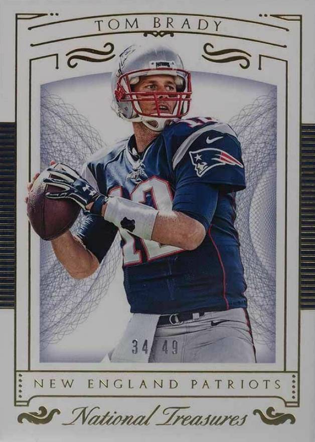 2015 Panini National Treasures Tom Brady #12 Football Card