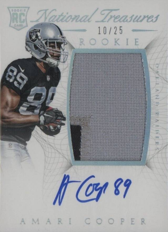 2015 Panini National Treasures Amari Cooper #126 Football Card