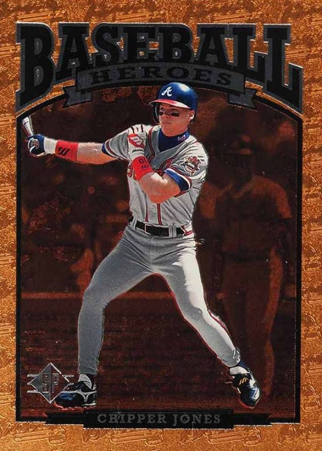 1996 SP Baseball Heroes Chipper Jones #85 Baseball Card