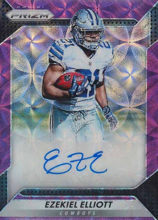 2016 Panini Prizm Rookie Autograph Prizm Ezekiel Elliott #RAEZE Football Card