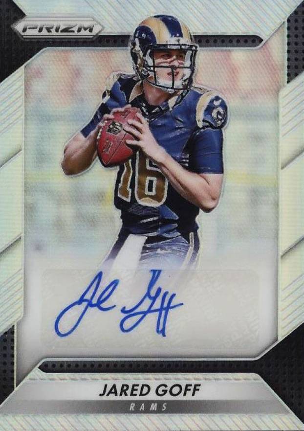 2016 Panini Prizm Rookie Autograph Prizm Jared Goff #RAJGF Football Card