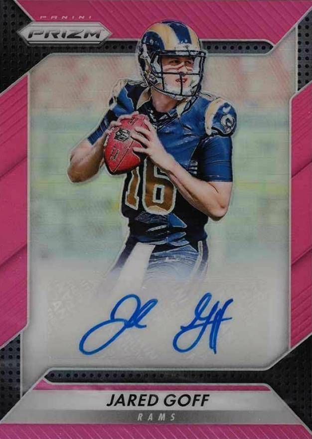 2016 Panini Prizm Rookie Autograph Prizm Jared Goff #RAJGF Football Card