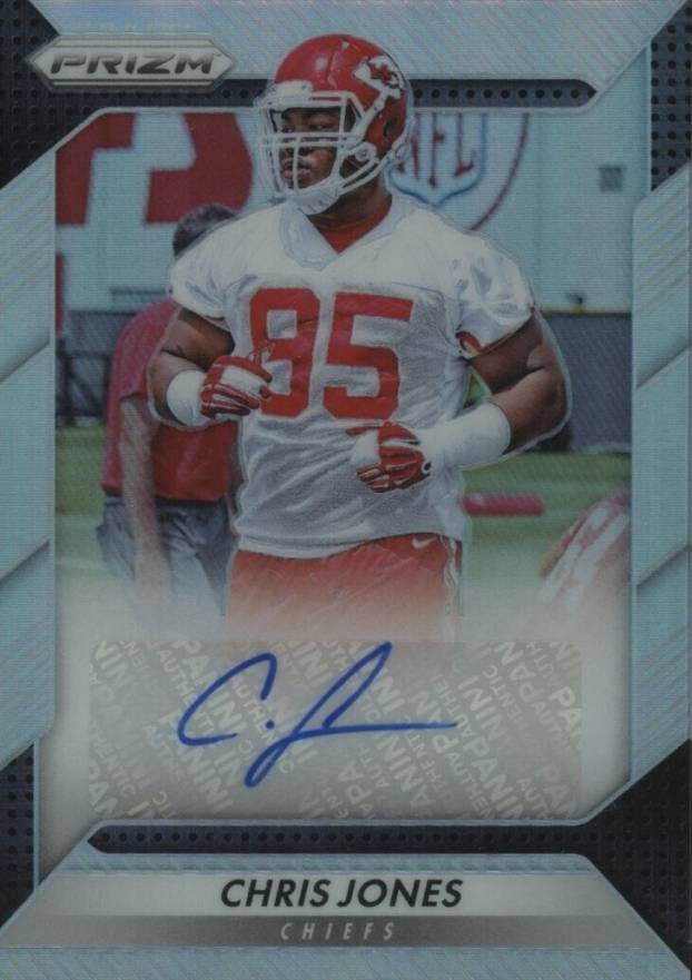 2016 Panini Prizm Rookie Autograph Prizm Chris Jones #RACJN Football Card