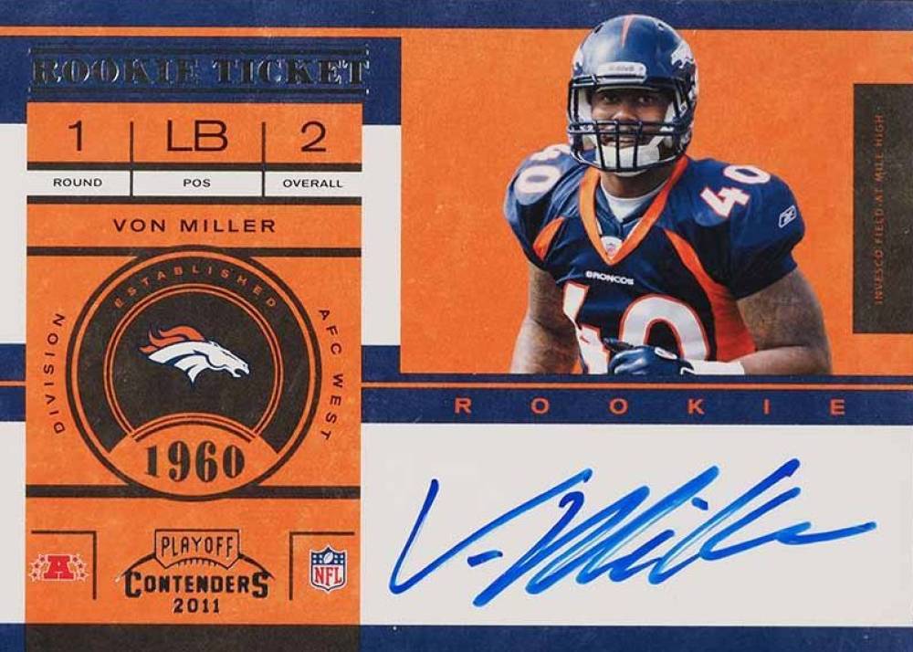 2011 Playoff Contenders Von Miller #220 Football Card