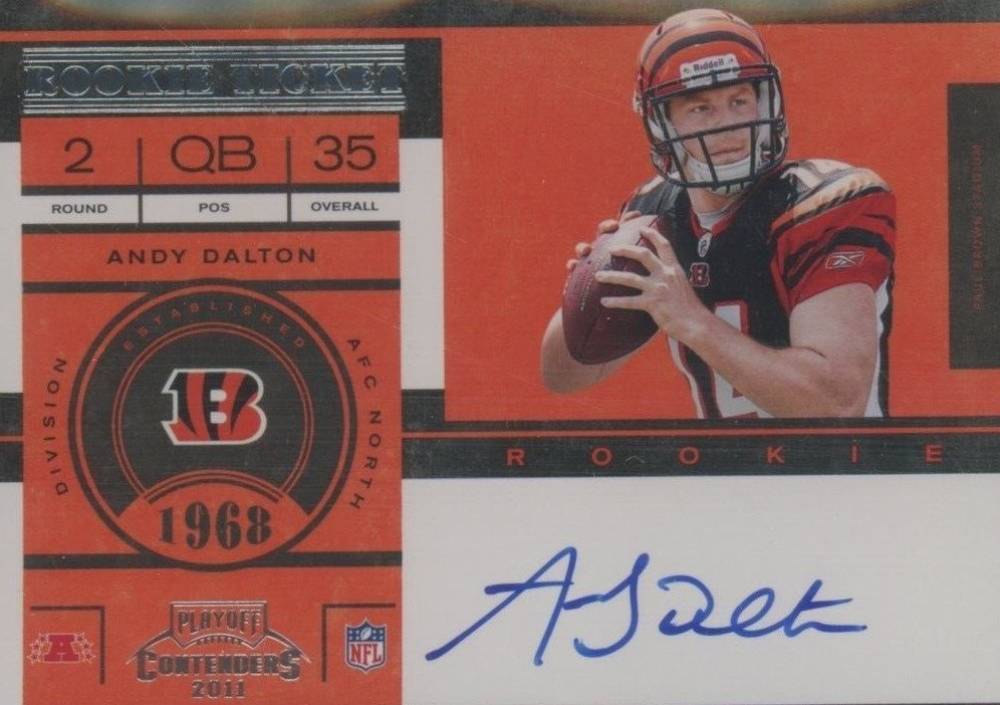 2011 Playoff Contenders Andy Dalton #225 Football Card