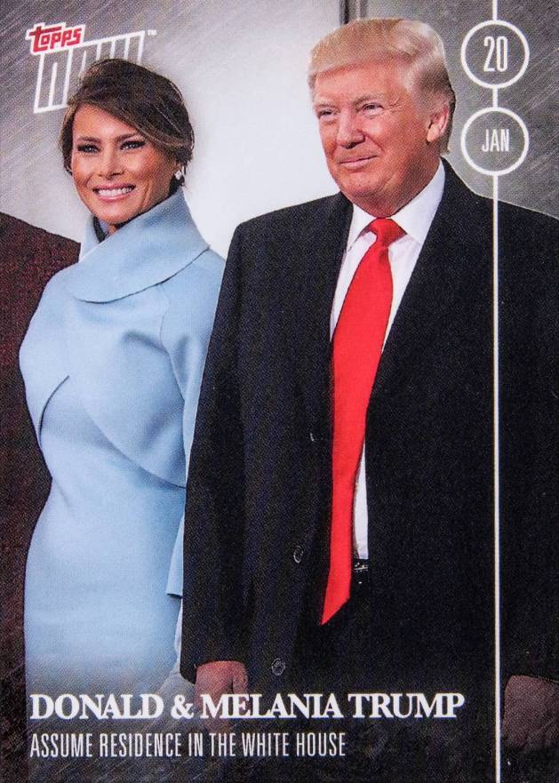 2016 Topps Now Election Donald Trump/Melania Trump #16-17 Non-Sports Card