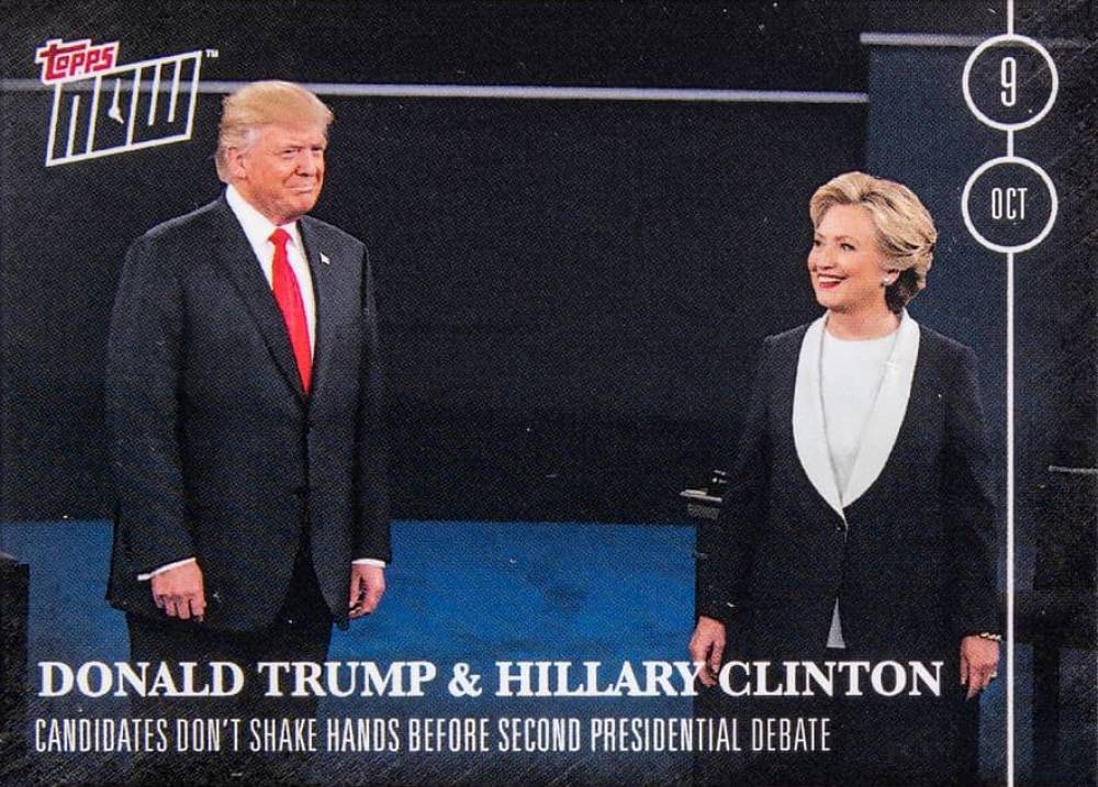 2016 Topps Now Election Donald Trump/Hillary Clinton #16-7 Non-Sports Card