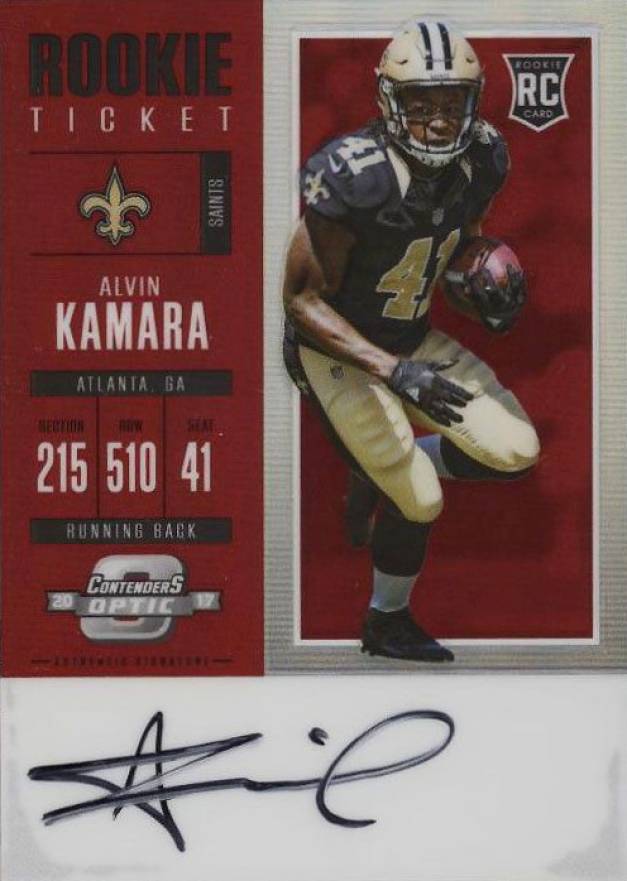 2017 Panini Contenders Optic Alvin Kamara #113 Football Card