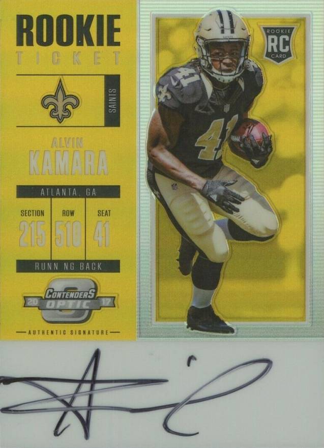 2017 Panini Contenders Optic Alvin Kamara #113 Football Card