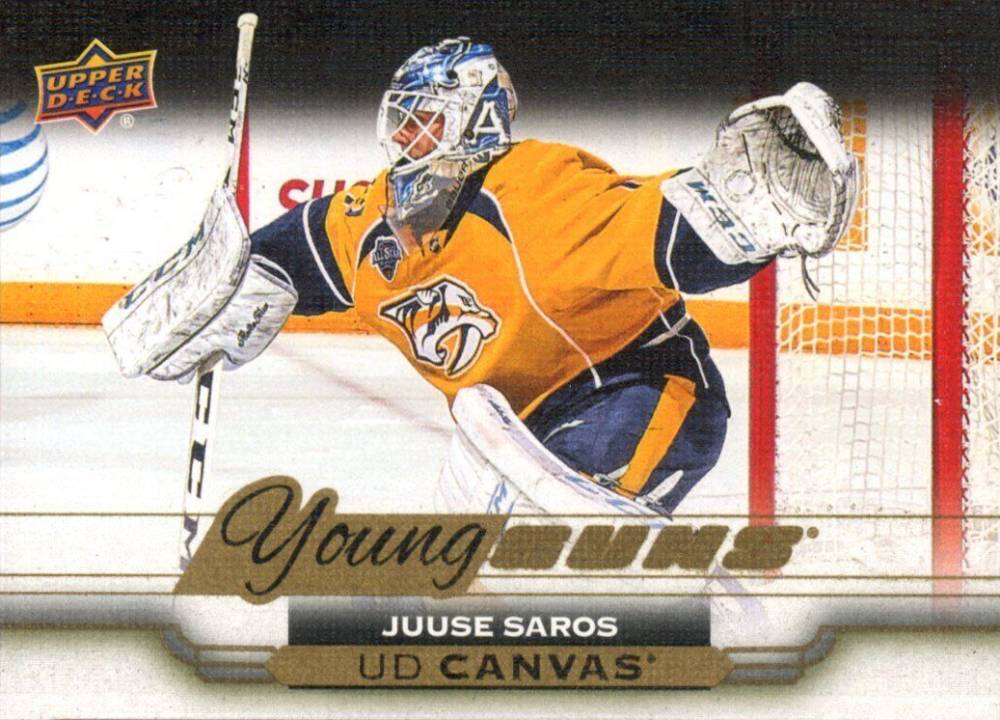 2015 Upper Deck Canvas Juuse Saros #C219 Hockey Card