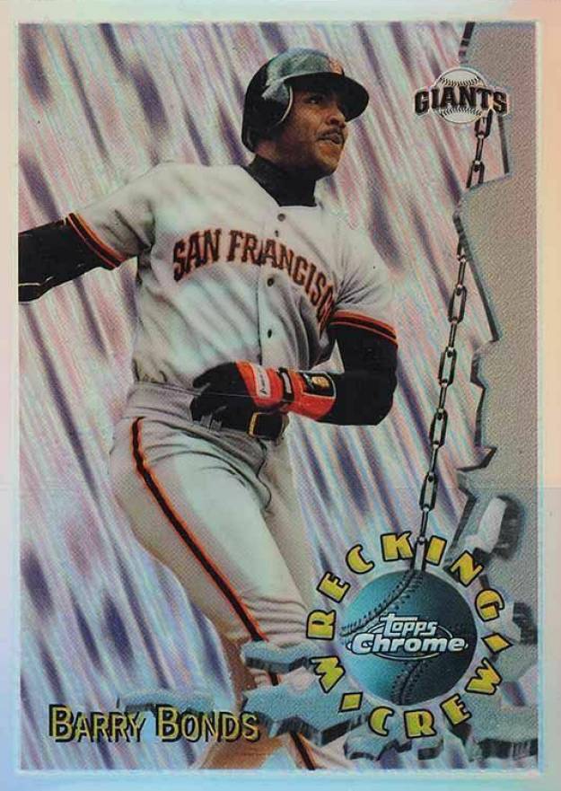 1996 Topps Chrome Wrecking Crew Barry Bonds #WC3 Baseball Card