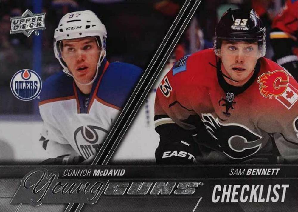 2015 Upper Deck Connor McDavid/Sam Bennett #250 Hockey Card