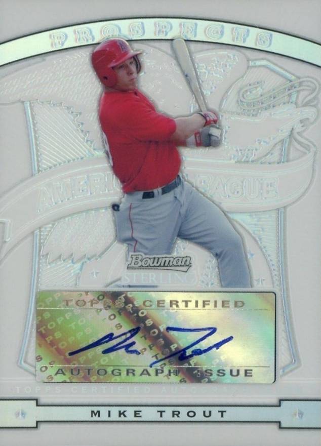 2009 Bowman Sterling Prospects Mike Trout #BSPMT Baseball Card