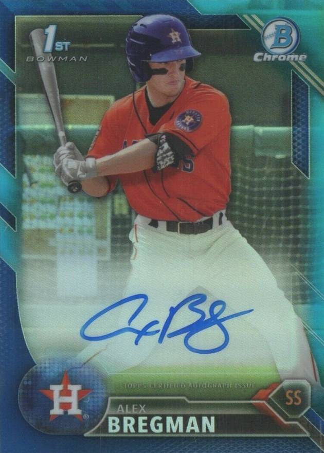 2017 Bowman Chrome Autograph Rookies Alex Bregman #AB Baseball Card