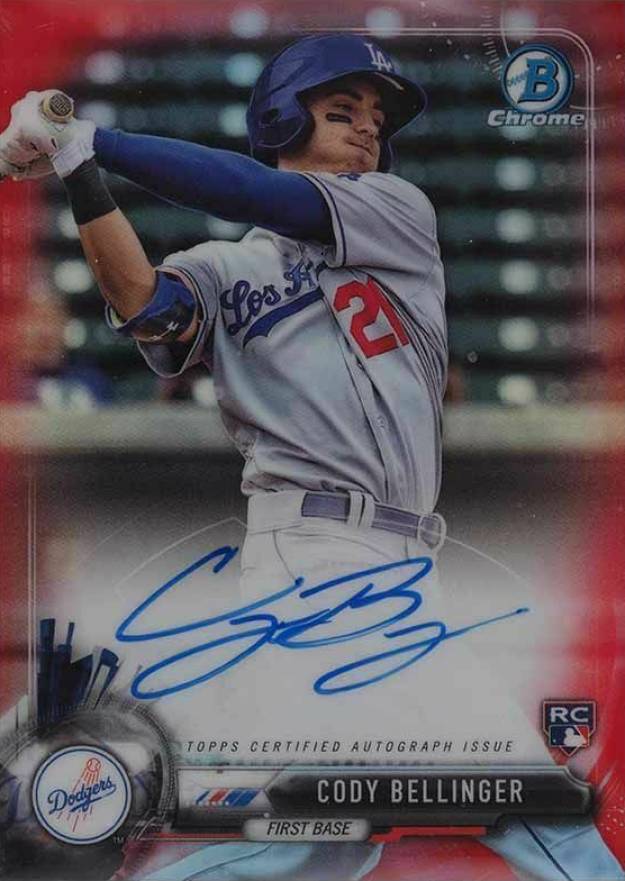 2017 Bowman Chrome Autograph Rookies Cody Bellinger #CB Baseball Card