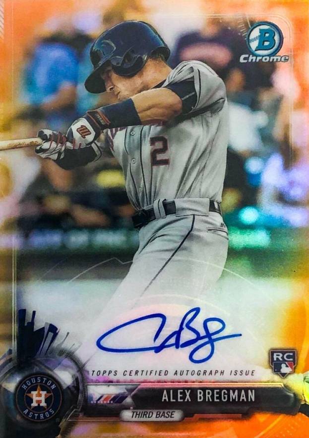 2017 Bowman Chrome Autograph Rookies Alex Bregman #AB Baseball Card