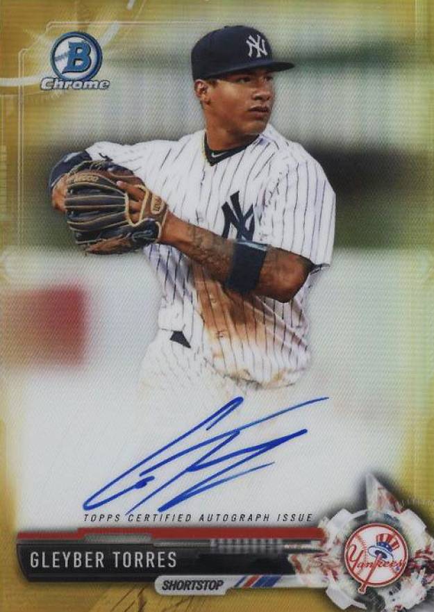 2017 Bowman Prospects Autographs Gleyber Torres #GT Baseball Card