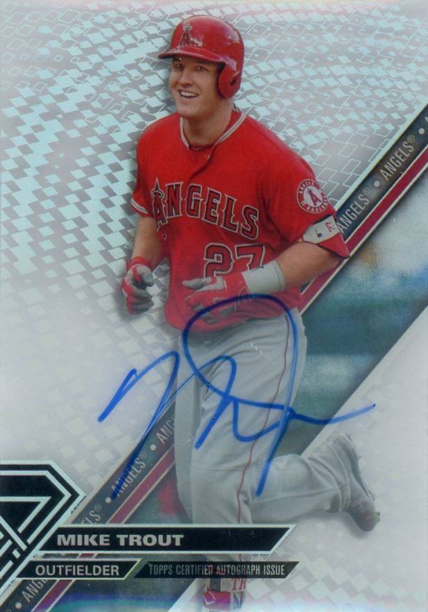 2017 Topps High Tek Mike Trout #MT Baseball Card