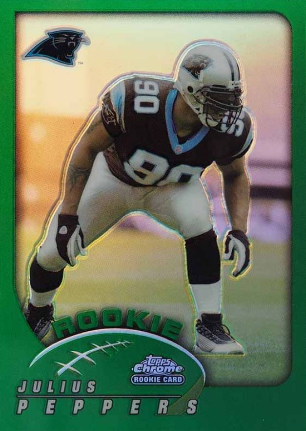 2002 Topps Chrome Julius Peppers #214 Football Card