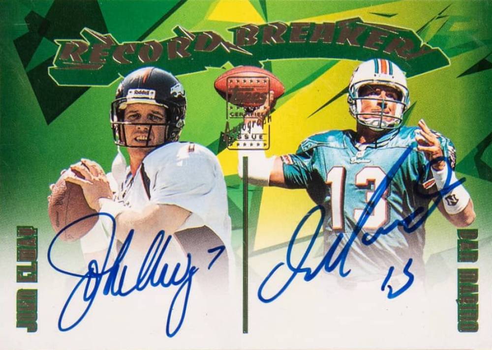 2003 Topps Record Breaker Autograph Dan Marino/John Elway #RBDEM Football Card