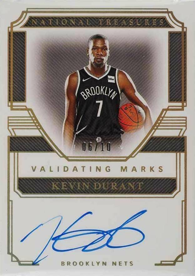 2019 National Treasures Validating Marks Kevin Durant #KDR Basketball Card