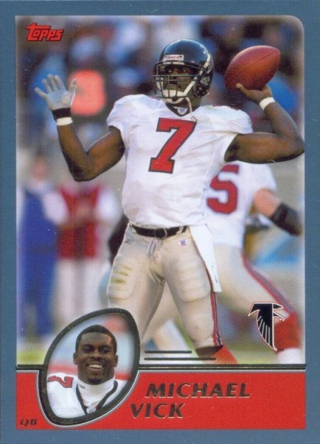 2003 Topps Michael Vick #1 Football Card