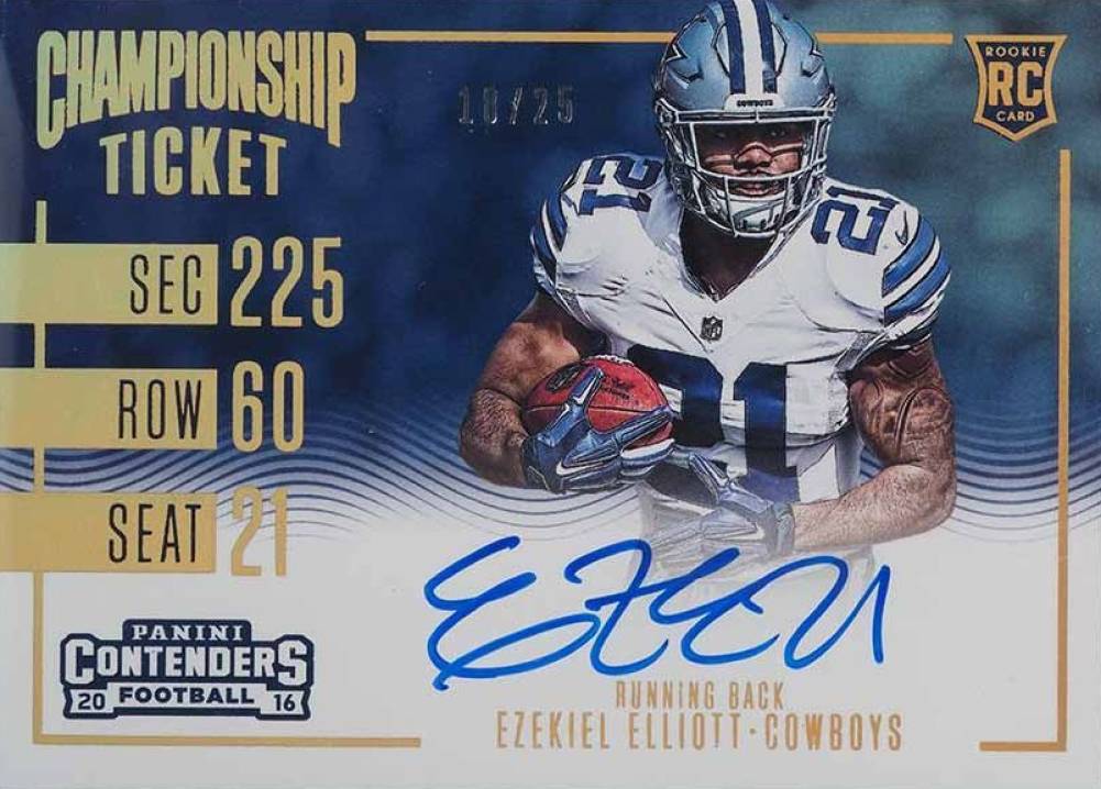 2016 Panini Contenders Ezekiel Elliott #350 Football Card