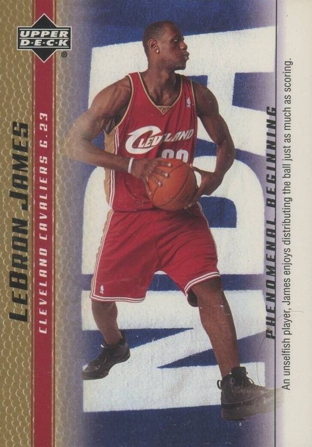 2003 Upper Deck LeBron James Phenomenal Beginnings LeBron James #15 Basketball Card