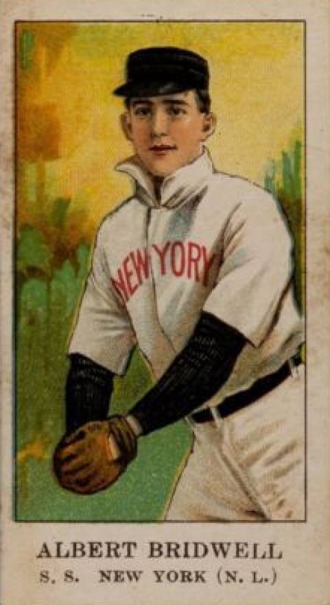 1908 American Caramel Albert Bridwell s.s. # Baseball Card