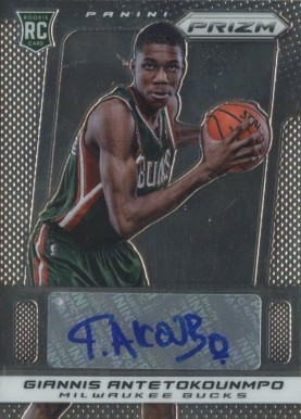 2013 Panini Prizm Autograph Giannis Antetokounmpo #33 Basketball Card