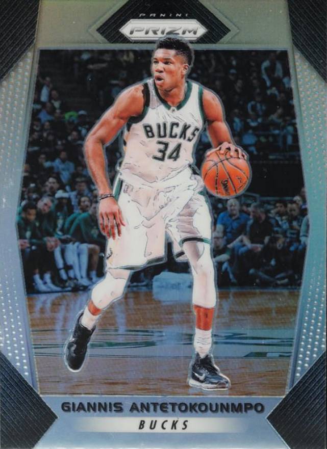 2017 Panini Prizm Giannis Antetokounmpo #182 Basketball Card