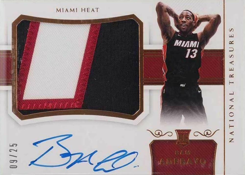 2017 Panini National Treasures Bam Adebayo #114 Basketball Card