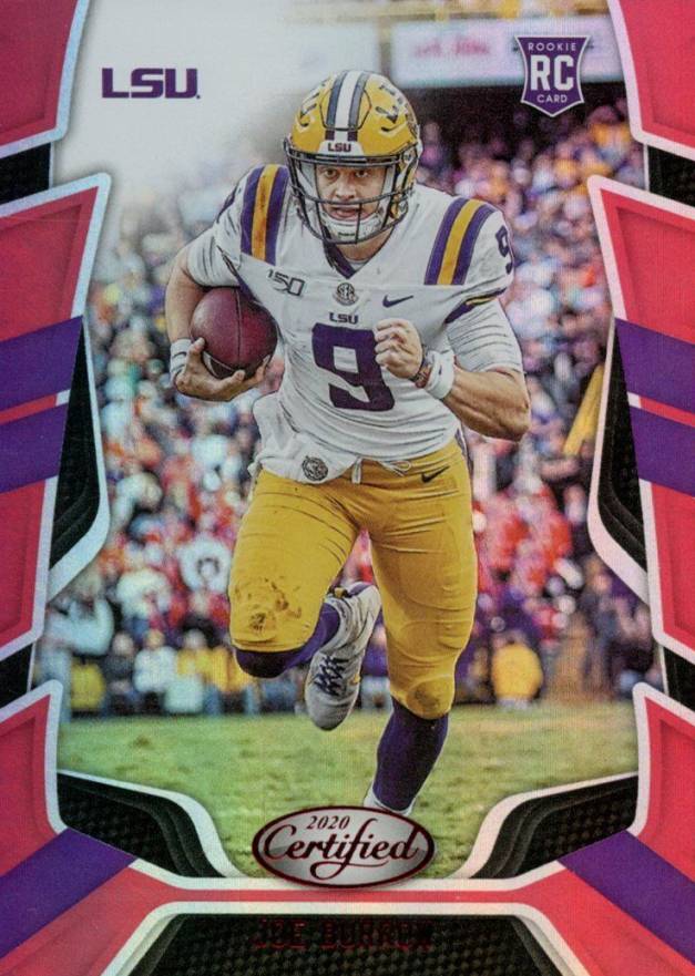 2020 Panini Chronicles Draft Picks Certified Rookies Joe Burrow #3 Football Card