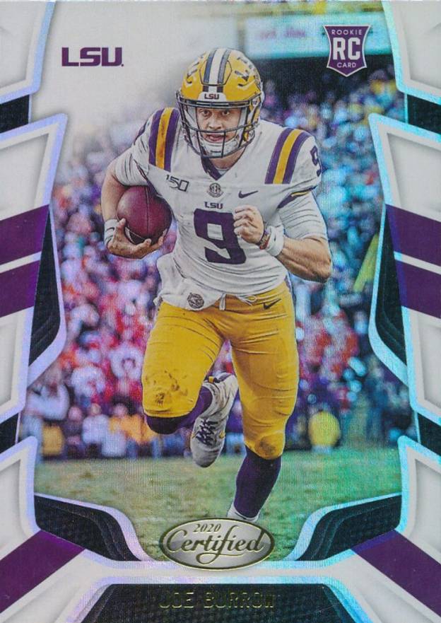 2020 Panini Chronicles Draft Picks Certified Rookies Joe Burrow #3 Football Card