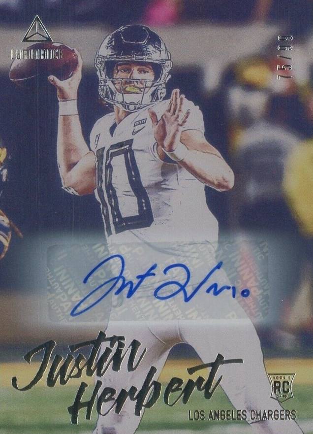 2020 Panini Luminance Justin Herbert #103 Football Card