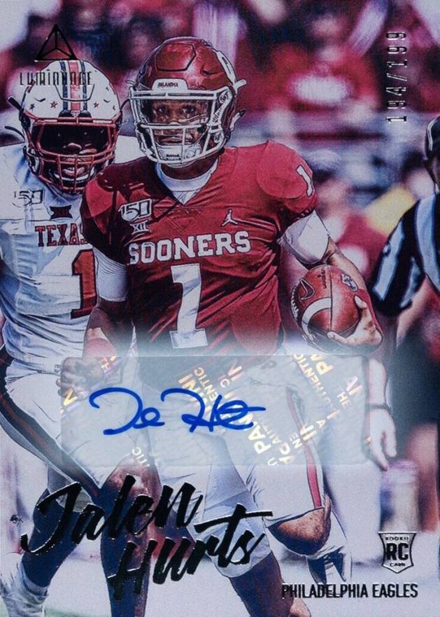 2020 Panini Luminance Jalen Hurts #109 Football Card