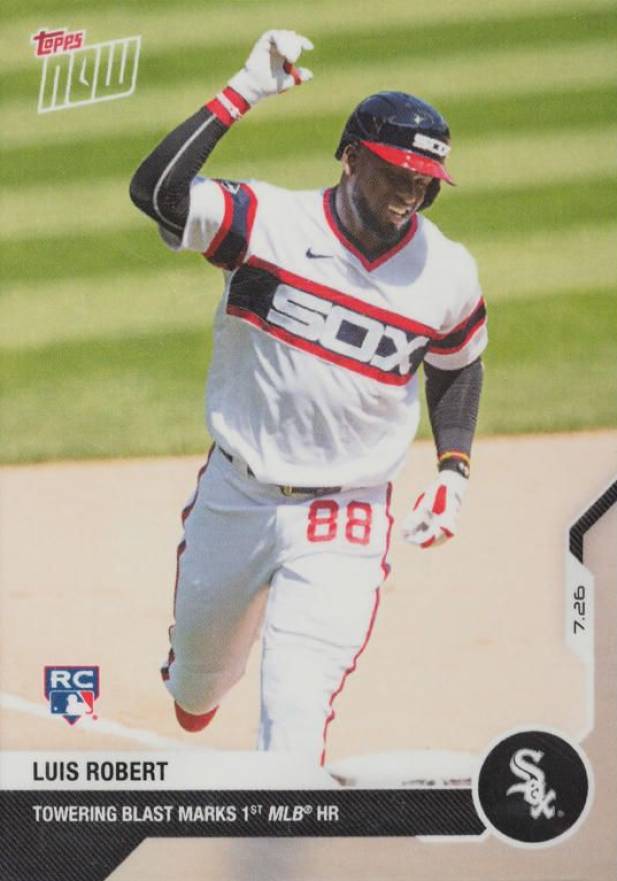 2020 Topps Now Luis Robert #20 Baseball Card